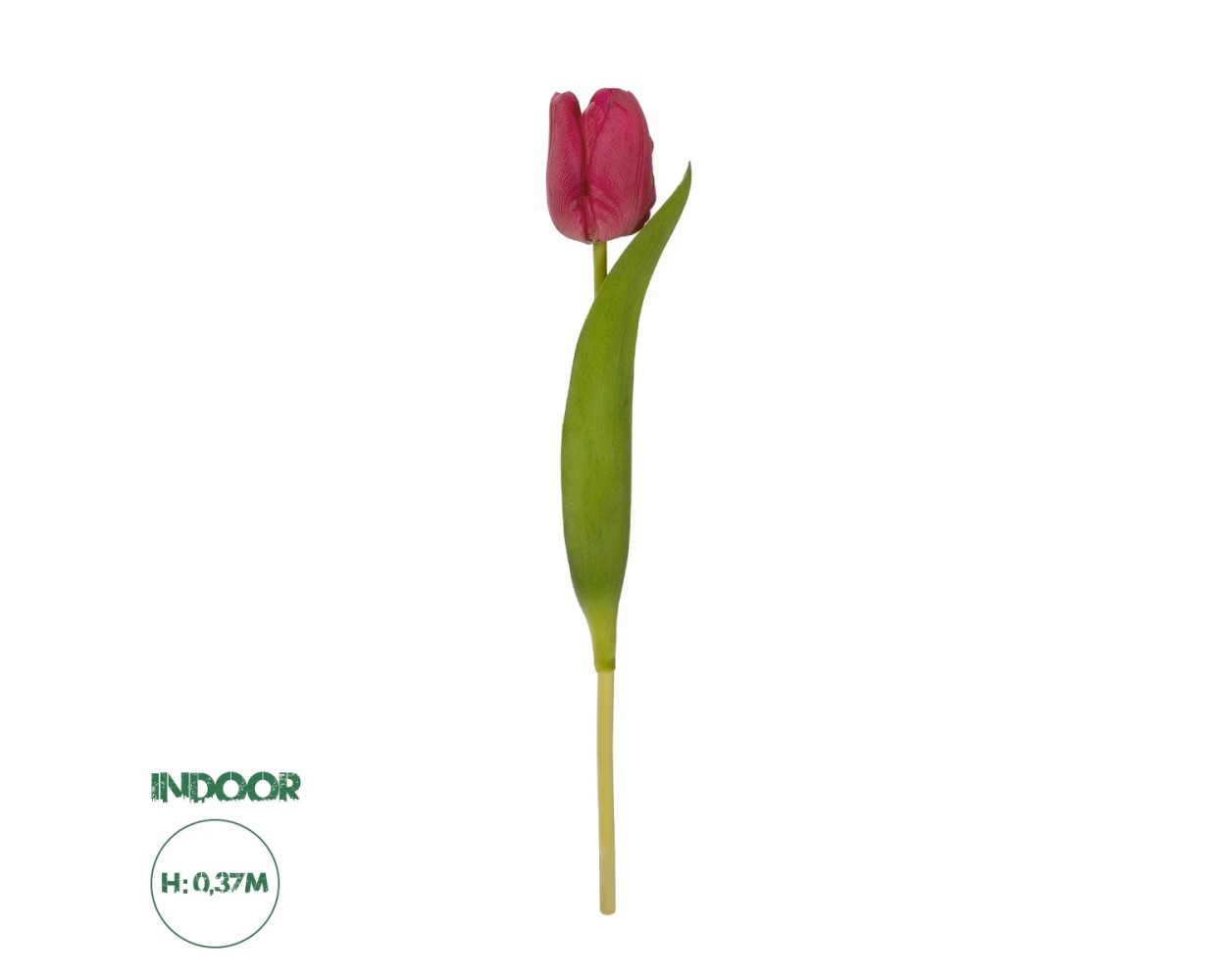 GloboStar® Artificial Garden HOT PINK TULIP BRANCH 21201