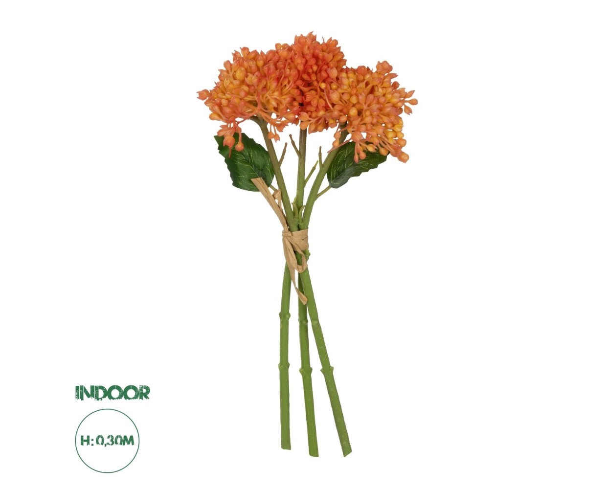 GloboStar® Artificial Garden ORANGE HYACINTH BOUQUET 21357