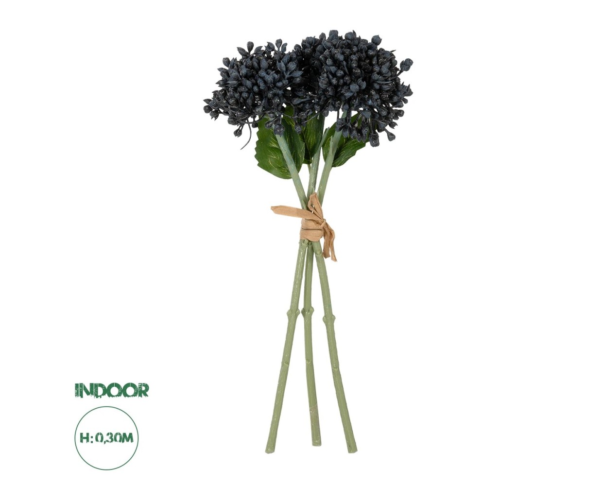 GloboStar® Artificial Garden BLACK HYACINTH BOUQUET 21356