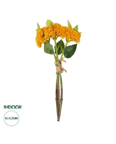 GloboStar® Artificial Garden ORANGE SEDUM BOUQUET 21346