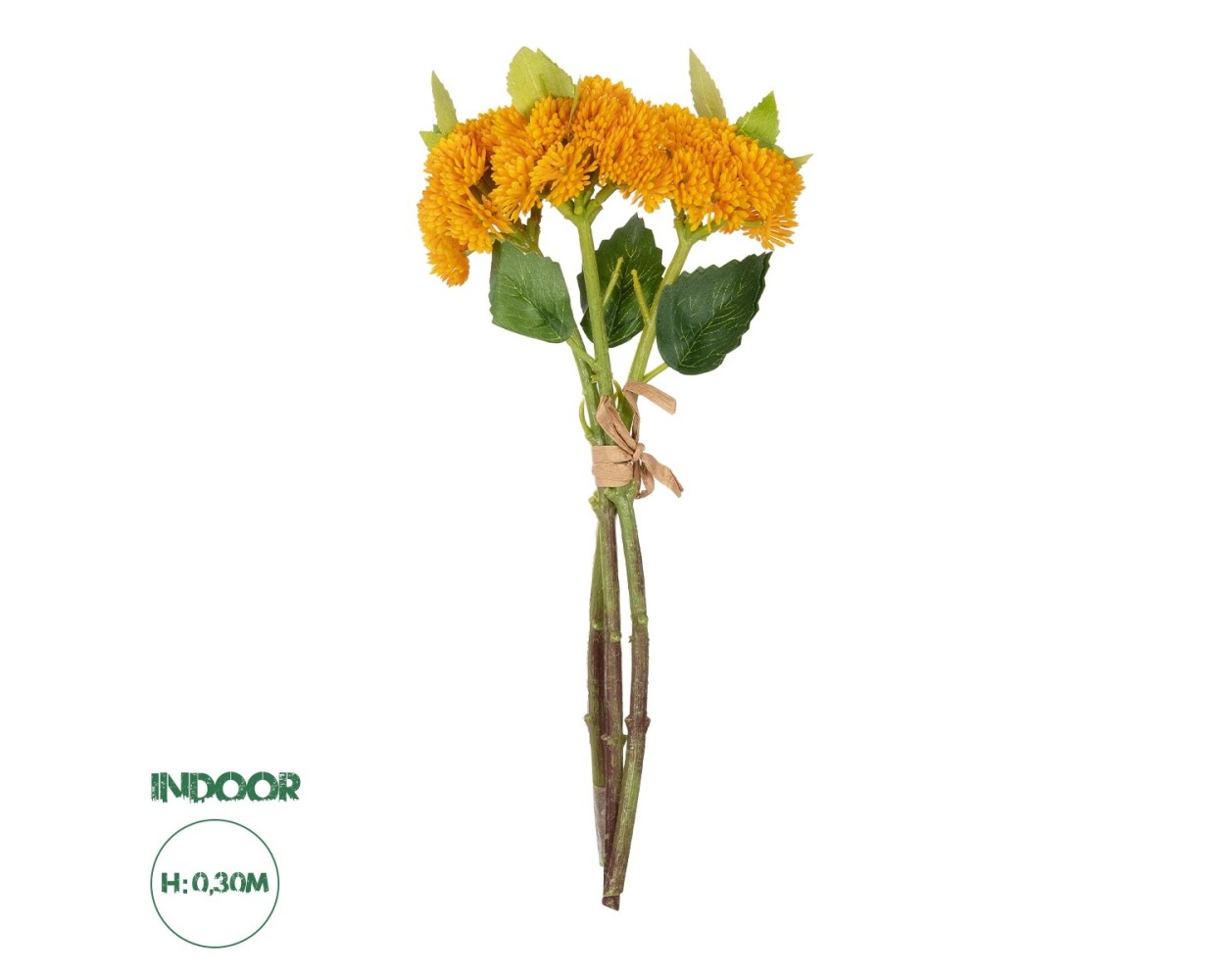 GloboStar® Artificial Garden ORANGE SEDUM BOUQUET 21346