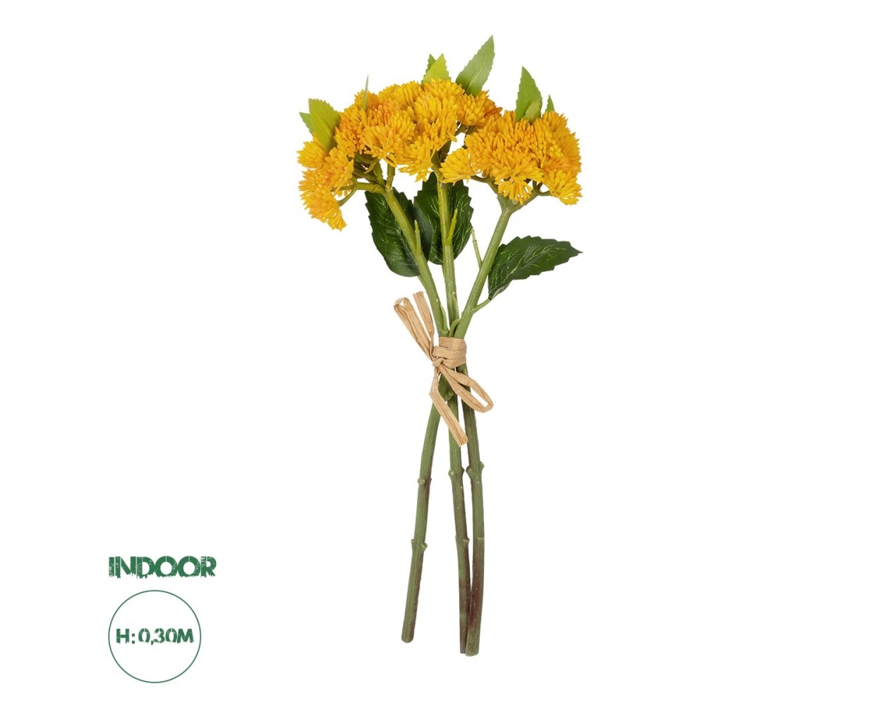 GloboStar® Artificial Garden YELLOW SEDUM BOUQUET 21348