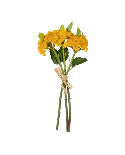 GloboStar® Artificial Garden YELLOW SEDUM BOUQUET 21348