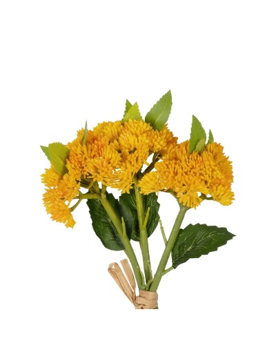 GloboStar® Artificial Garden YELLOW SEDUM BOUQUET 21348