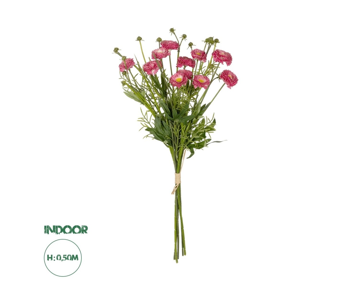 GloboStar® Artificial Garden PINK CHRYSANTHEMUM BOUQUET