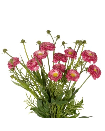 GloboStar® Artificial Garden PINK CHRYSANTHEMUM BOUQUET