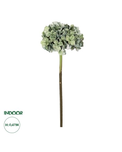 GloboStar® Artificial Garden GREEN HYDRANGEA BRANCH 21316