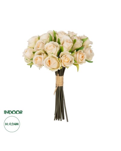 GloboStar® Artificial Garden CHAMPAGNE ROSE BOUQUET 21305