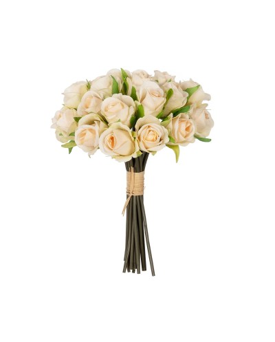 GloboStar® Artificial Garden CHAMPAGNE ROSE BOUQUET 21305