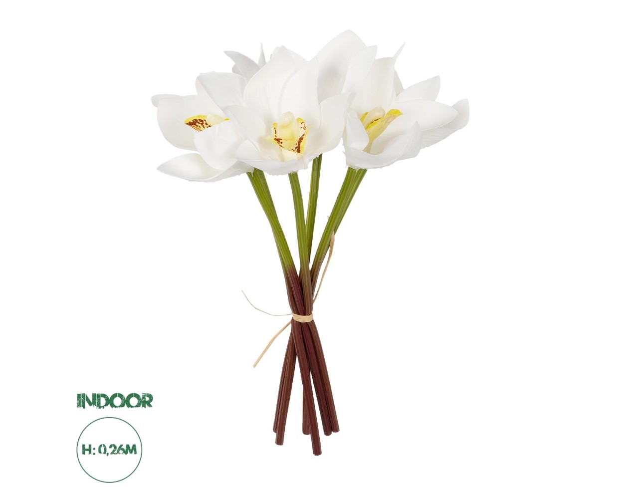 GloboStar® Artificial Garden WHITE ORCHID BOUQUET 21151