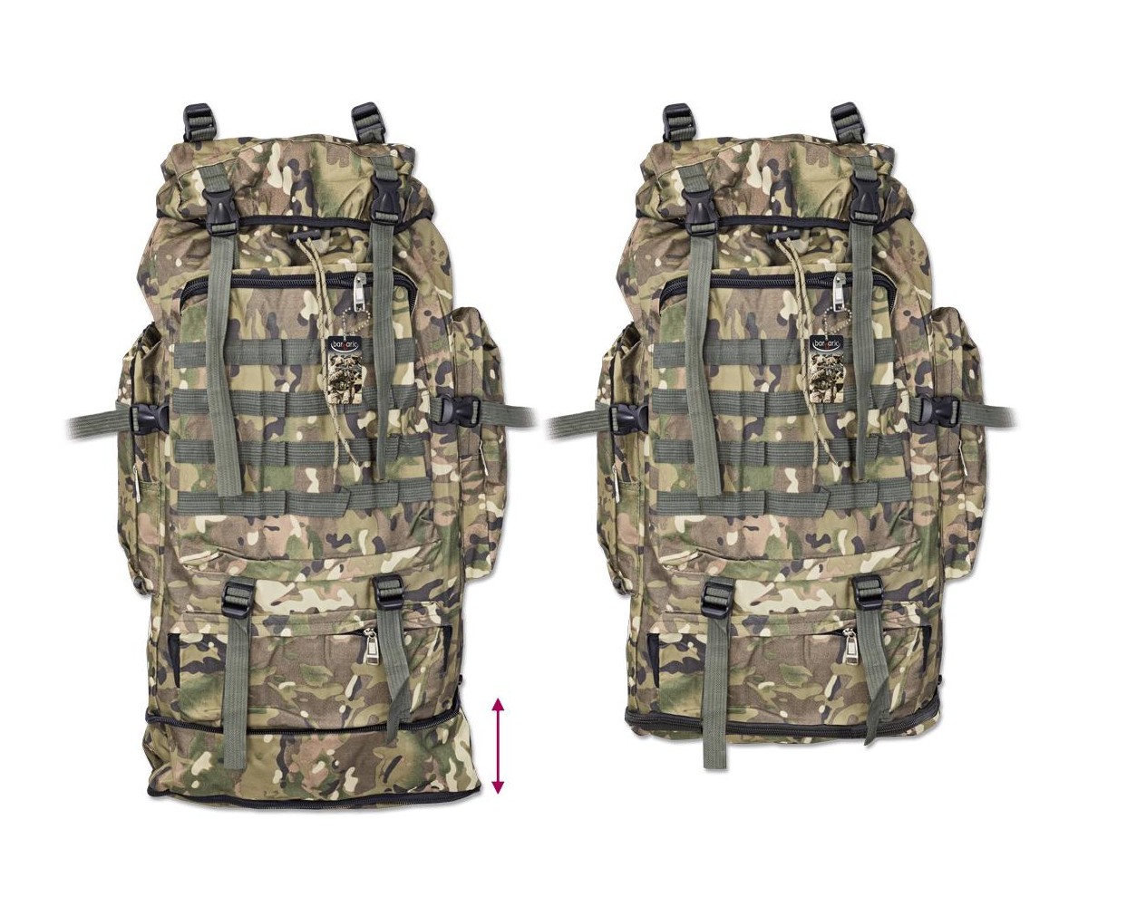 Σακίδιο πλάτης BARBARIC, Backpack. Camo, 60 lt, 34936-CP