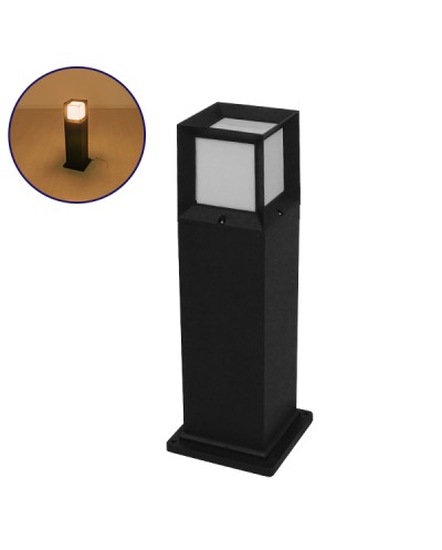 Αδιάβροχο IP65 Φωτιστικό Κολωνάκι Κήπου 15x15x58cm με Βάση