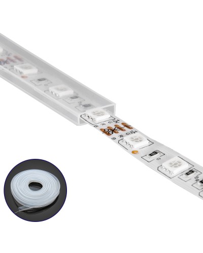 GloboStar® 70903 Αδιάβροχο IP68 Κανάλι Σιλικόνης 12mm για