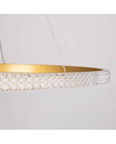 GloboStar® DIAMOND 61133 Κρεμαστό Φωτιστικό Δαχτυλίδι-Κύκλος