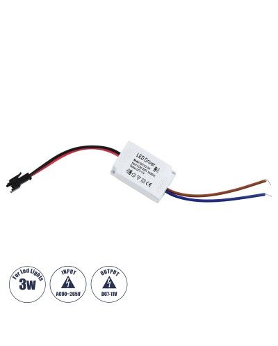 GloboStar® 73074 Πλαστικό Τροφοδοτικό SELV για Προϊόντα LED