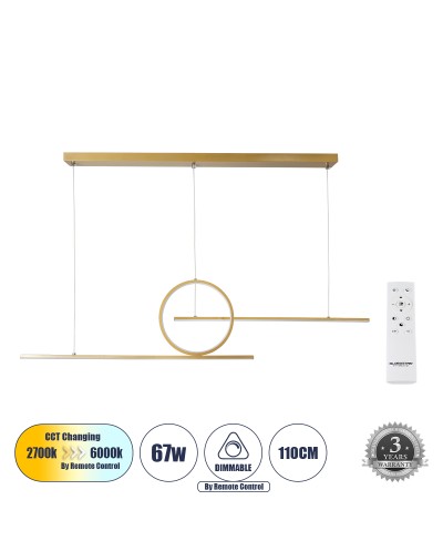 GloboStar® TEREZA 61289 Κρεμαστό Φωτιστικό Οροφής Design