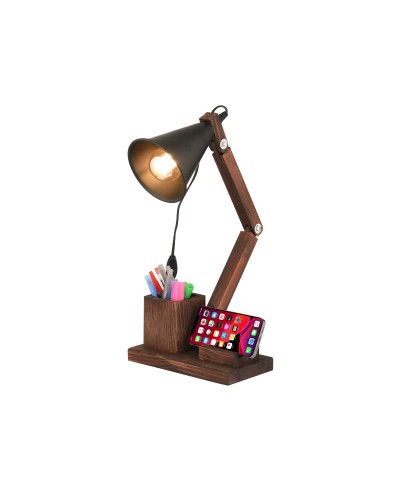 GloboStar® WOODY 202-0060 Μοντέρνο Eπιτραπέζιο Φωτιστικό