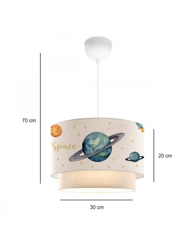 GloboStar® SATURN 204-0012 Παιδικό Κρεμαστό Φωτιστικό