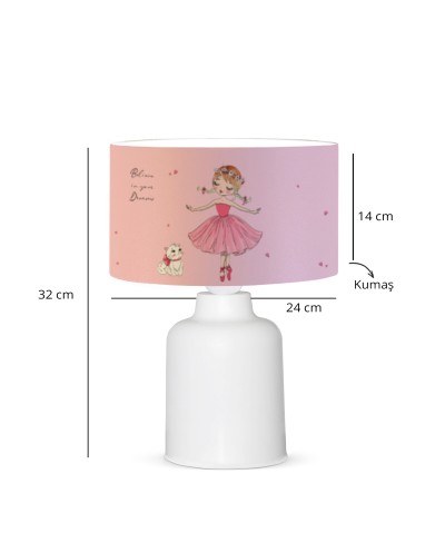 GloboStar® BALLERINA 204-0029 Παιδικό Eπιτραπέζιο Φωτιστικό