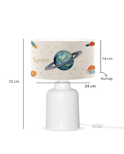 GloboStar® SATURN 204-0030 Παιδικό Eπιτραπέζιο Φωτιστικό