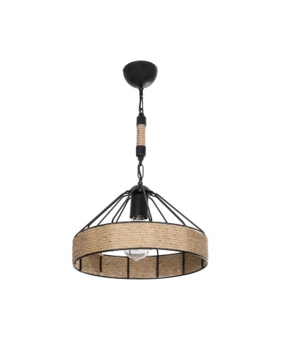 GloboStar® ZION 203-0003 Vintage Κρεμαστό Φωτιστικό Σχοινί