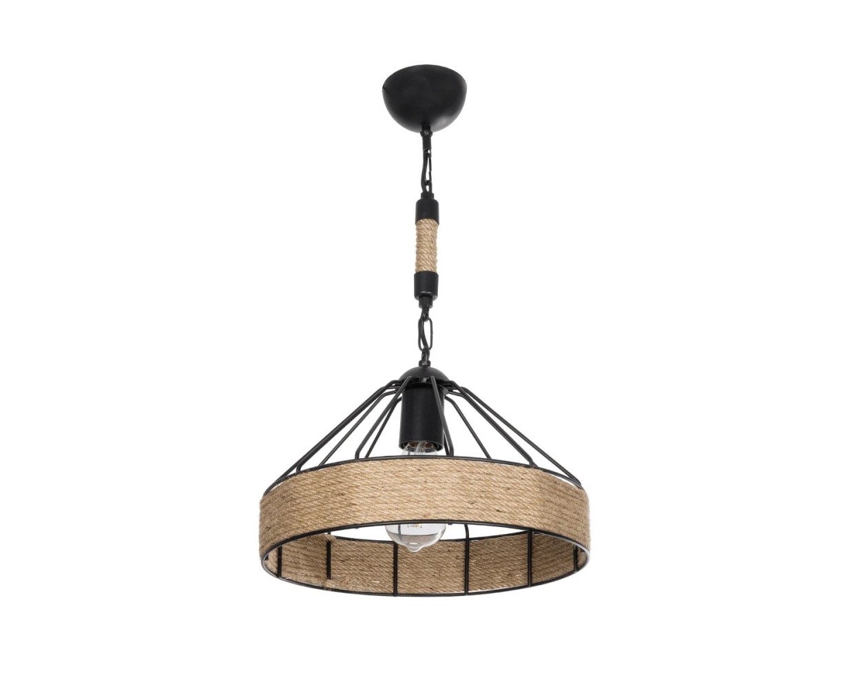 GloboStar® ZION 203-0003 Vintage Κρεμαστό Φωτιστικό Σχοινί