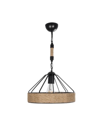 GloboStar® ZION 203-0003 Vintage Κρεμαστό Φωτιστικό Σχοινί