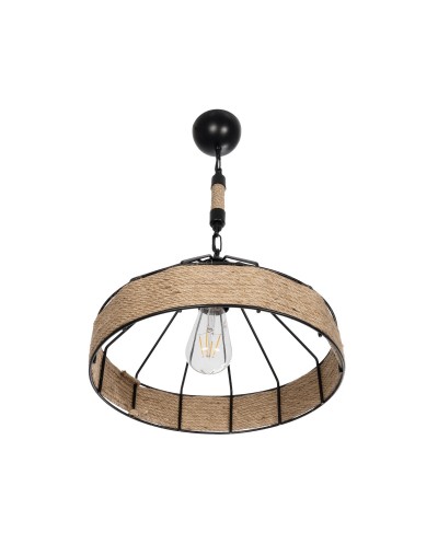 GloboStar® ZION 203-0003 Vintage Κρεμαστό Φωτιστικό Σχοινί