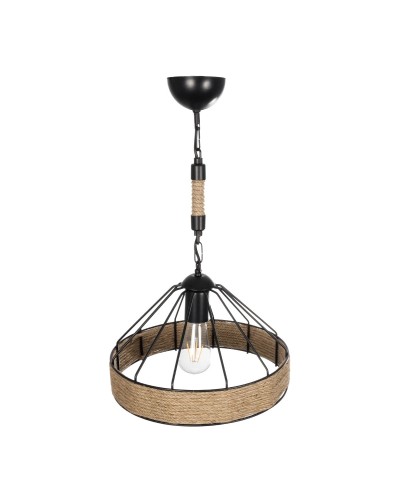 GloboStar® ZION 203-0003 Vintage Κρεμαστό Φωτιστικό Σχοινί