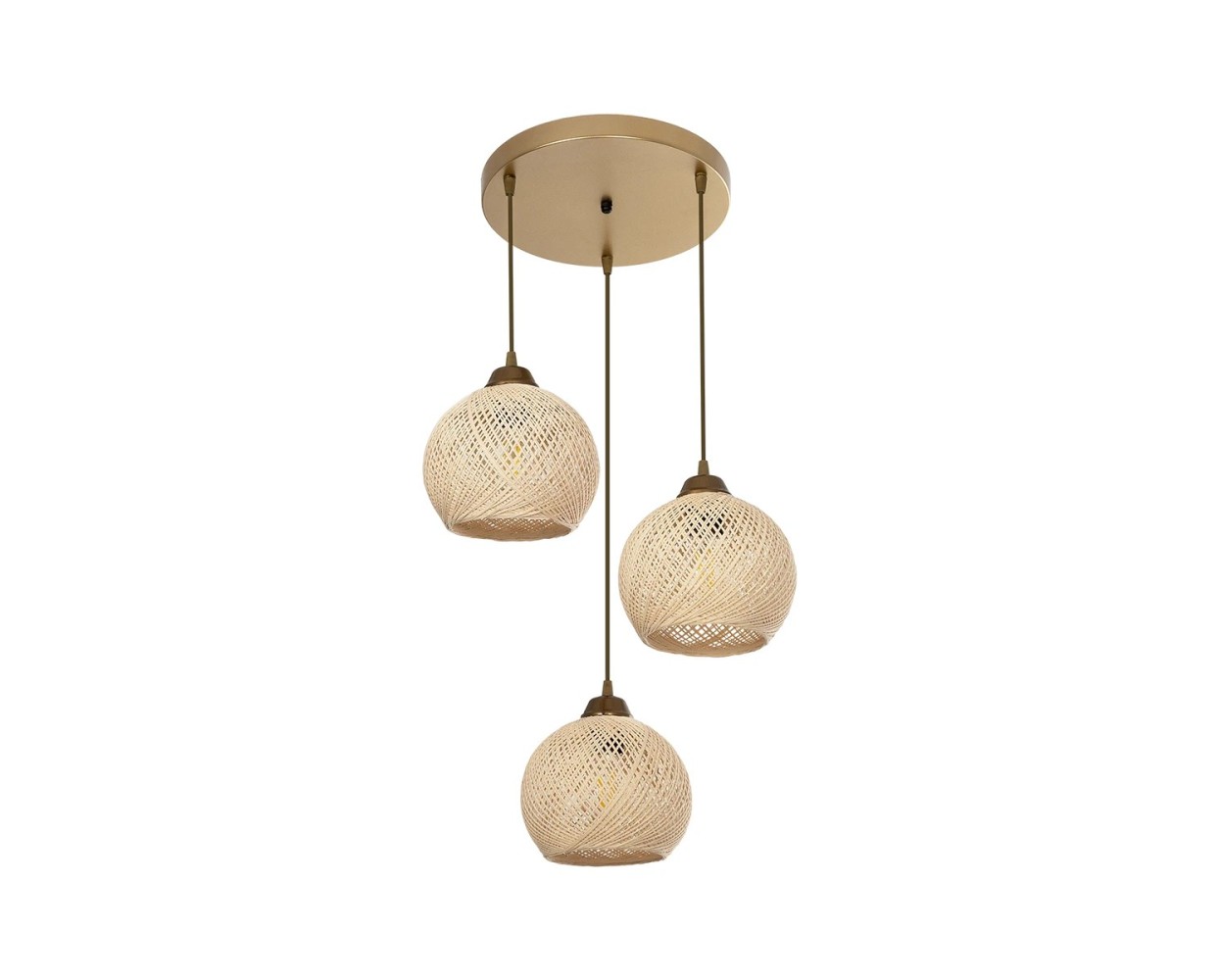 GloboStar® YASAM 203-0024 Vintage Κρεμαστό Φωτιστικό Πλέγμα
