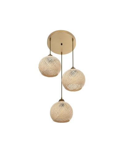 GloboStar® YASAM 203-0024 Vintage Κρεμαστό Φωτιστικό Πλέγμα