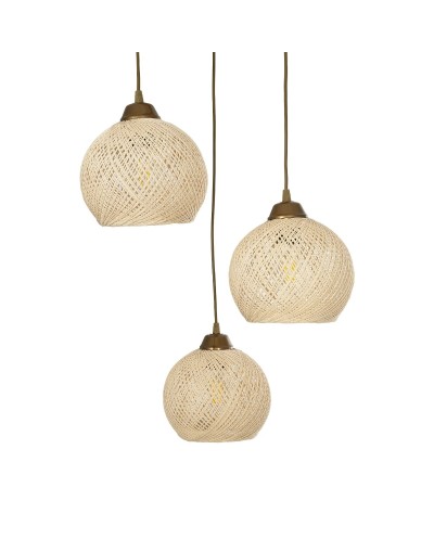 GloboStar® YASAM 203-0024 Vintage Κρεμαστό Φωτιστικό Πλέγμα