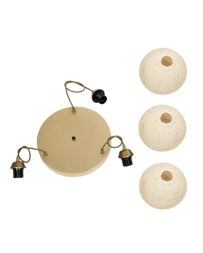 GloboStar® YASAM 203-0024 Vintage Κρεμαστό Φωτιστικό Πλέγμα