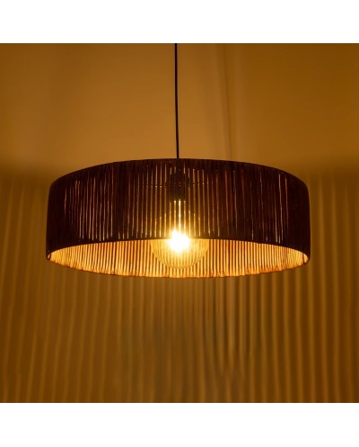 GloboStar® KYCLOS 203-0045 Boho Κρεμαστό Φωτιστικό Καπέλο