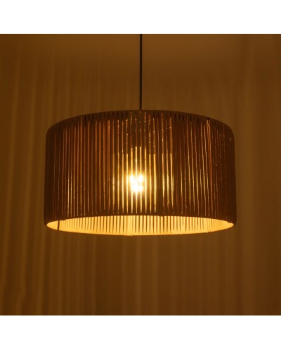 GloboStar® KYCLOS 203-0049 Boho Κρεμαστό Φωτιστικό Καπέλο