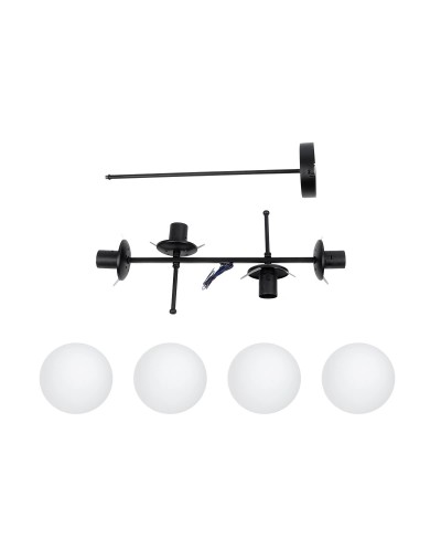GloboStar® GLOBUS 203-0104 Μοντέρνο Φωτιστικό Οροφής Ράγα