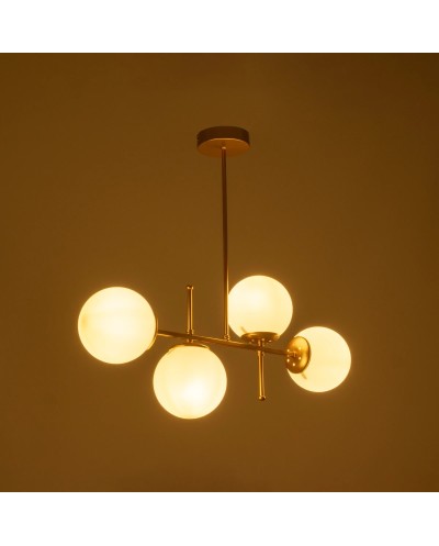 GloboStar® GLOBUS 203-0105 Μοντέρνο Φωτιστικό Οροφής Ράγα
