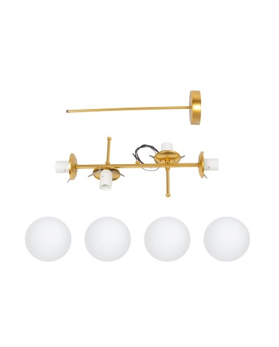 GloboStar® GLOBUS 203-0105 Μοντέρνο Φωτιστικό Οροφής Ράγα