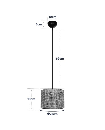 GloboStar® CLAIRIE 203-0132 Μοντέρνο Κρεμαστό Φωτιστικό
