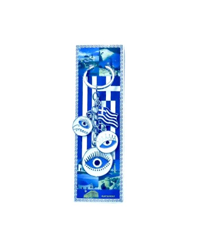 Τουριστικό μπρελόκ Souvenir - Σετ 12pcs - Greece - 127202
