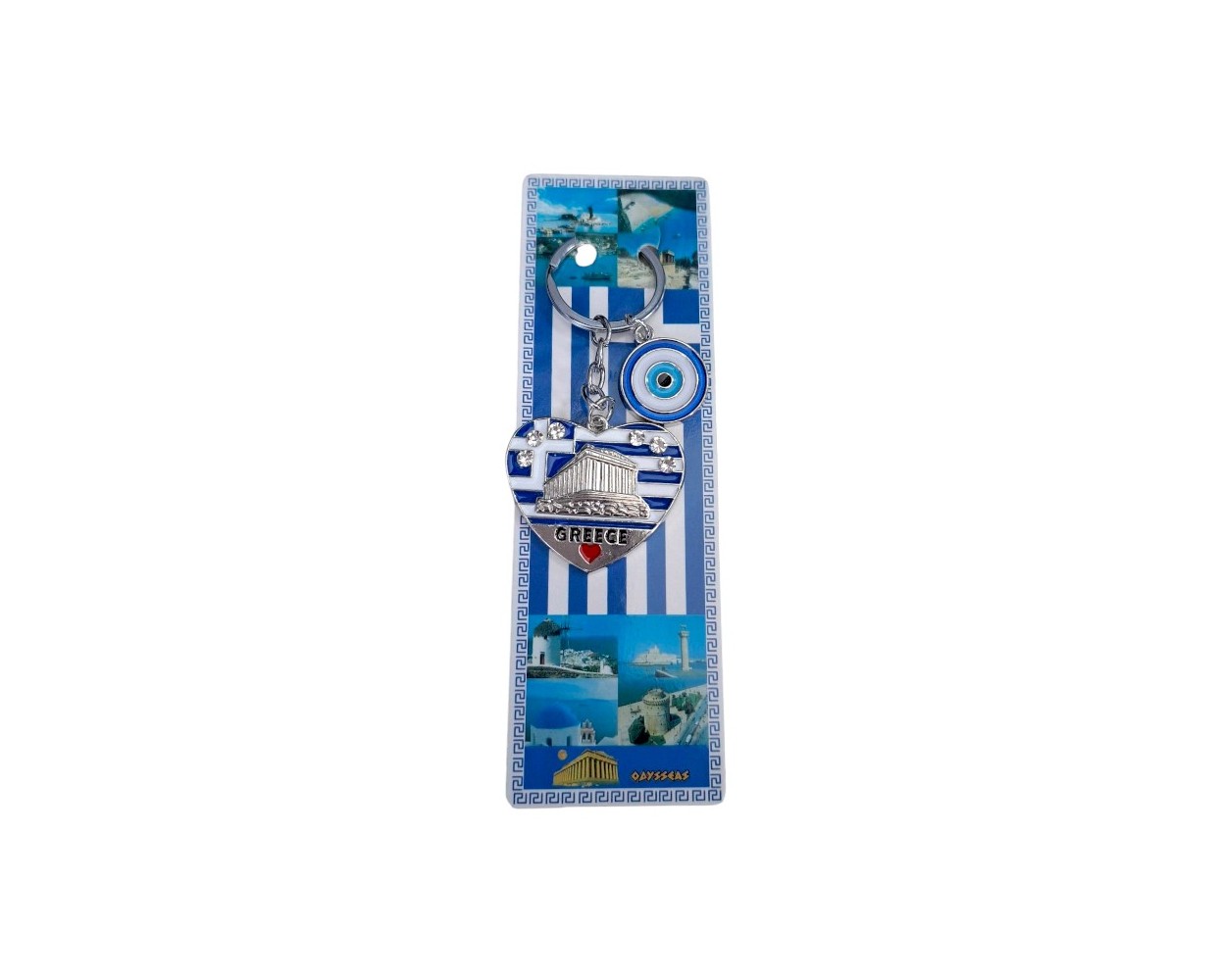 Τουριστικό μπρελόκ Souvenir - Σετ 12pcs - Greece - 127247