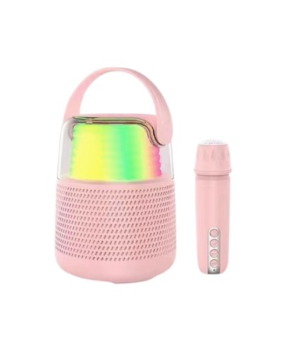 Ασύρματο ηχείο Bluetooth με μικρόφωνο Karaoke - KMS-151 - 885499 - Pink