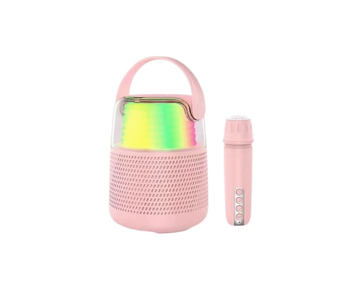 Ασύρματο ηχείο Bluetooth με μικρόφωνο Karaoke - KMS-151 - 885499 - Pink