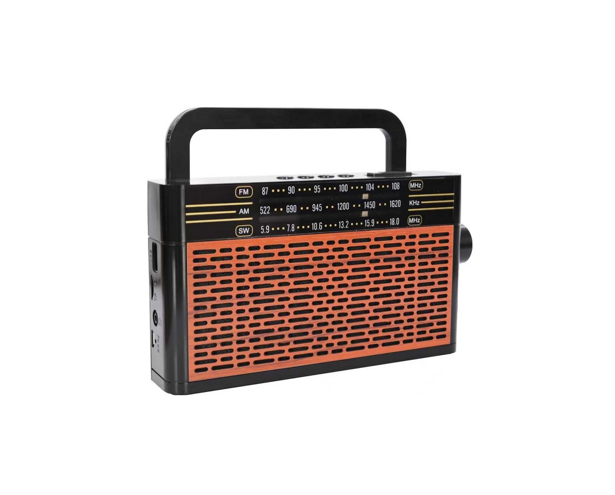 Επαναφορτιζόμενο ραδιόφωνο Retro - M8003BT - 080034