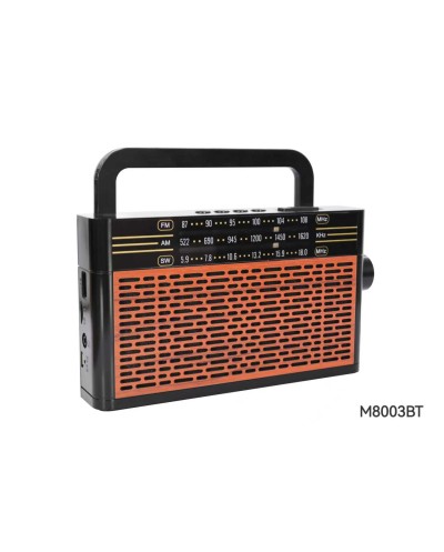 Επαναφορτιζόμενο ραδιόφωνο Retro - M8003BT - 080034