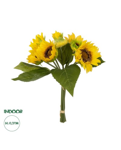 GloboStar® Artificial Garden YELLOW SUNFLOWER BRANCH 21386