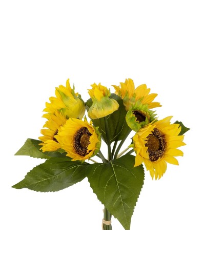GloboStar® Artificial Garden YELLOW SUNFLOWER BRANCH 21386