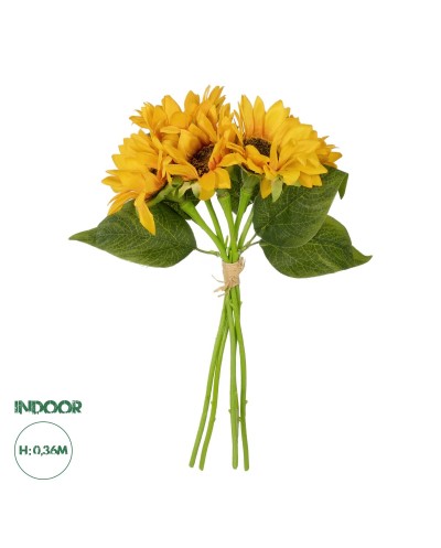 GloboStar® Artificial Garden YELLOW SUNFLOWER BRANCH 21385