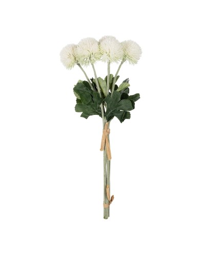 GloboStar® Artificial Garden WHITE ONIONBALL BOUQET 21371
