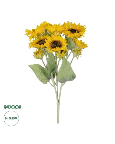 GloboStar® Artificial Garden YELLOW SUNFLOWER BRANCH 21382